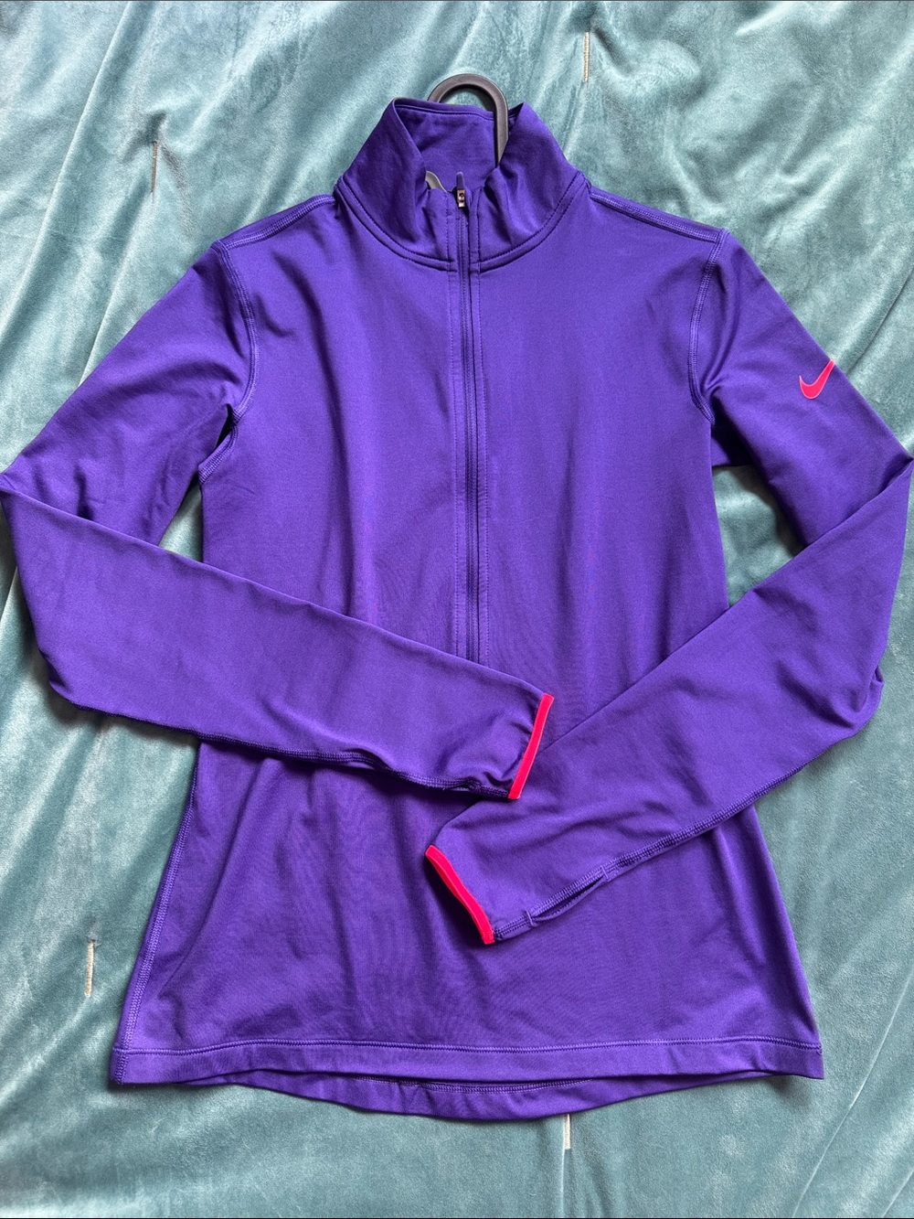 Nike Purple Dri-FIT Athletic Top for cool days
